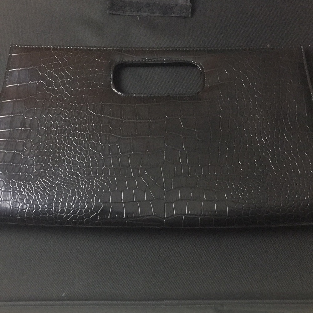 Black large clutch purse